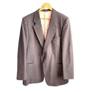Vtg. Pierre Balmain Jacket Blazer Gray Red Single Breasted Stitching Luxury 44R